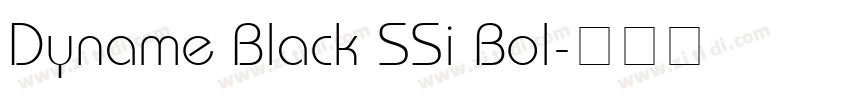 Dyname Black SSi Bol字体转换 Dyname Black SSi Bol字体转换